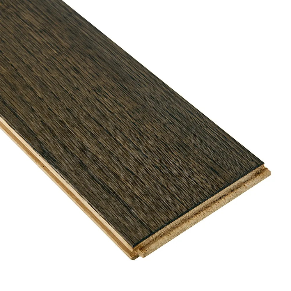 Bruce Nature of Wood Dark Gray Red Oak 5-in W x 3/4-in T x Varying Length Wirebrushed Solid Hardwood Flooring (23.5-sq ft / Carton), photo 3 of 6