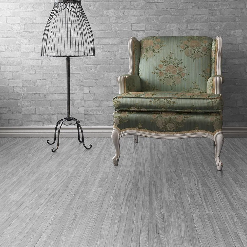 Perfection Floor Tile Mystic Plank Collection Gray Oak/Satin 20-in x 20-in Water-Resistant Interlocking Luxury Vinyl Tile Flooring, 16.7-sq ft Carton, photo 2 of 4