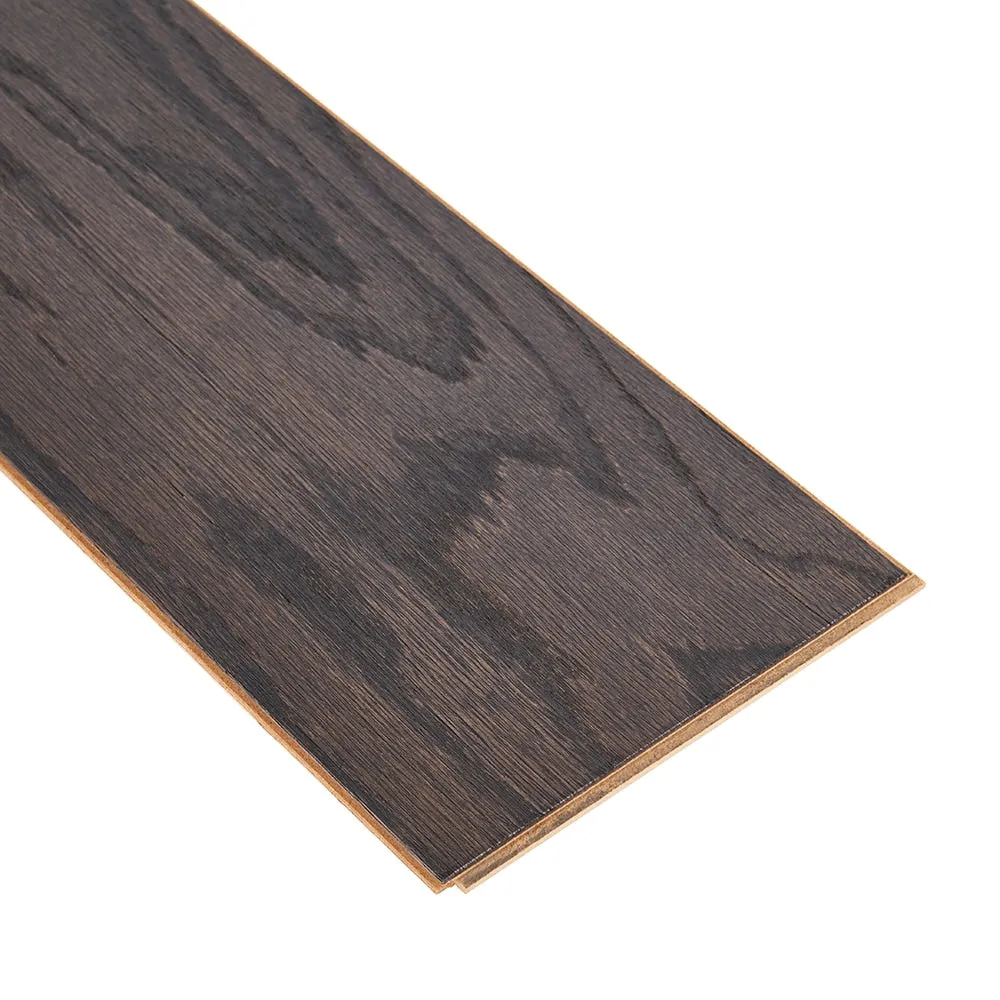 Bruce Nature of Wood Warm Brown Red Oak 6-1/2-in W x 3/8-in T x Varying Length Smooth/Traditional Engineered Hardwood Flooring (39.5-sq ft / Carton), photo 3 of 6