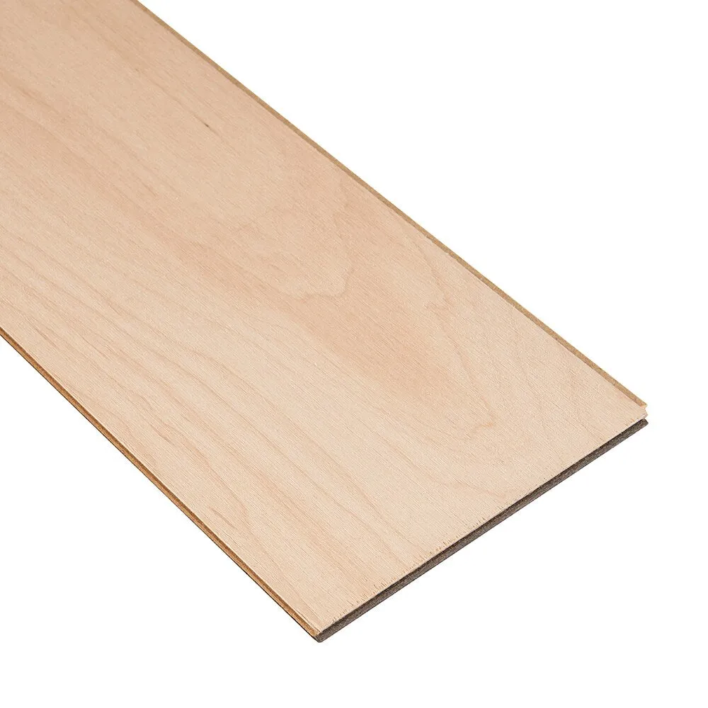 Bruce Nature of Wood Dark Brown Maple 6-1/2-in W x 3/8-in T x Varying Length Smooth/Traditional Engineered Hardwood Flooring (39.5-sq ft / Carton), photo 4 of 7
