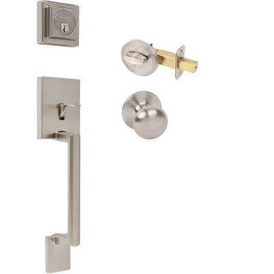 Canterbury Distressed Single Cylinder Oil-Rubbed Bronze Right-Handed Door Handleset