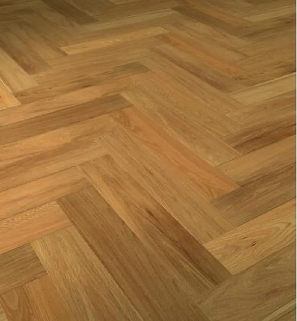 Flooors by LTL Herringbone Flax Brown Oak 19/32-in T x 4-13/16-in W Wirebrushed Engineered Hardwood Flooring ( 9.61-sq ft / Carton ), photo 5 of 7