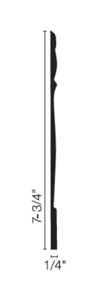Flexco Reflection Base Sculpture Coffee Bean 0.25-in T x 7.75-in W x 480-in L Vinyl Wall Base, photo 3 of 5
