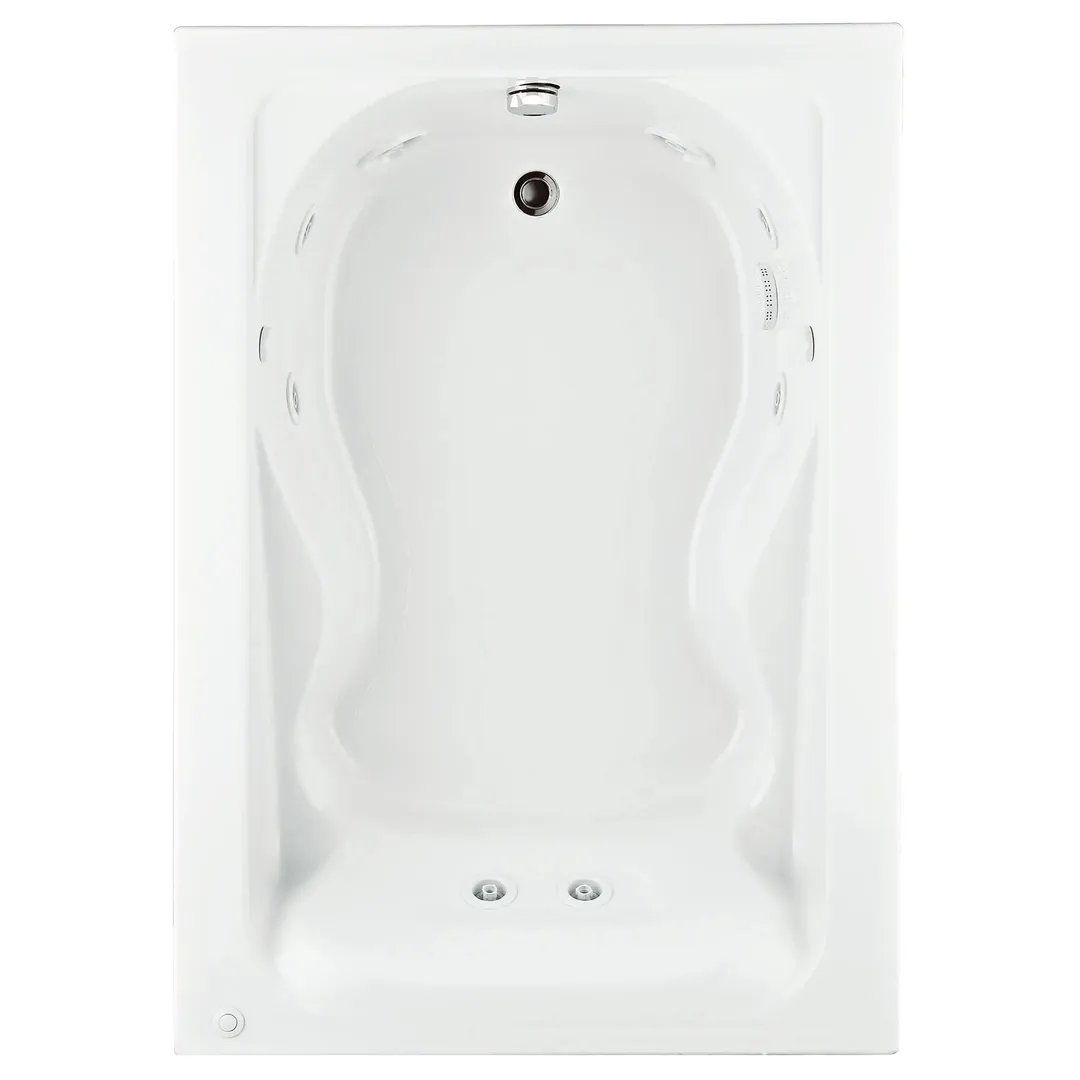 Cadet 60 in. x 42 in. Reversible Drain EverClean Whirlpool Tub in White, photo 13 of 13