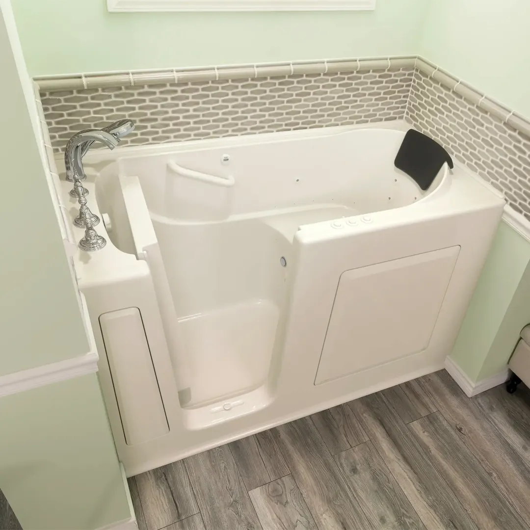American Standard Gelcoat Premium Series 60 in. Left-Hand Walk-In Whirlpool and Air Bathtub in White, photo 22 of 22