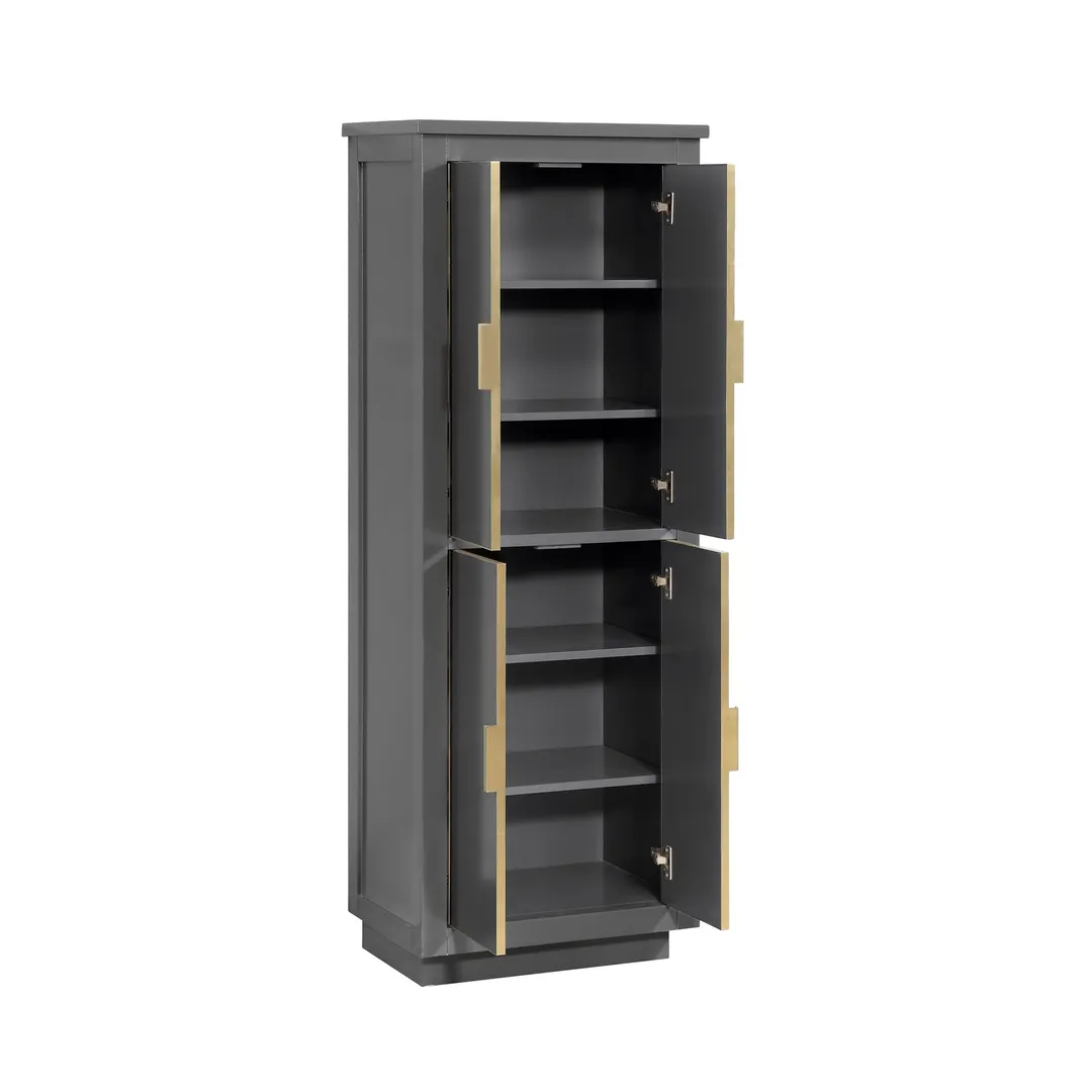 Avanity Allie/Austen 24-in W x 65-in H x 16-in D White Birch Freestanding Corner Linen Cabinet, photo 12 of 12
