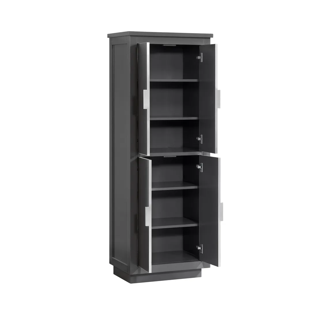 Avanity Allie/Austen 24-in W x 65-in H x 16-in D Twilight Gray Birch Freestanding Linen Cabinet, photo 11 of 13