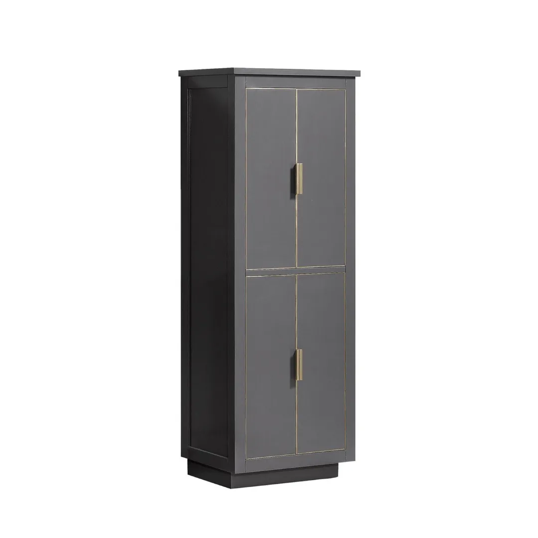 Avanity Allie/Austen 24-in W x 65-in H x 16-in D Twilight Gray Birch Freestanding Linen Cabinet, photo 7 of 13