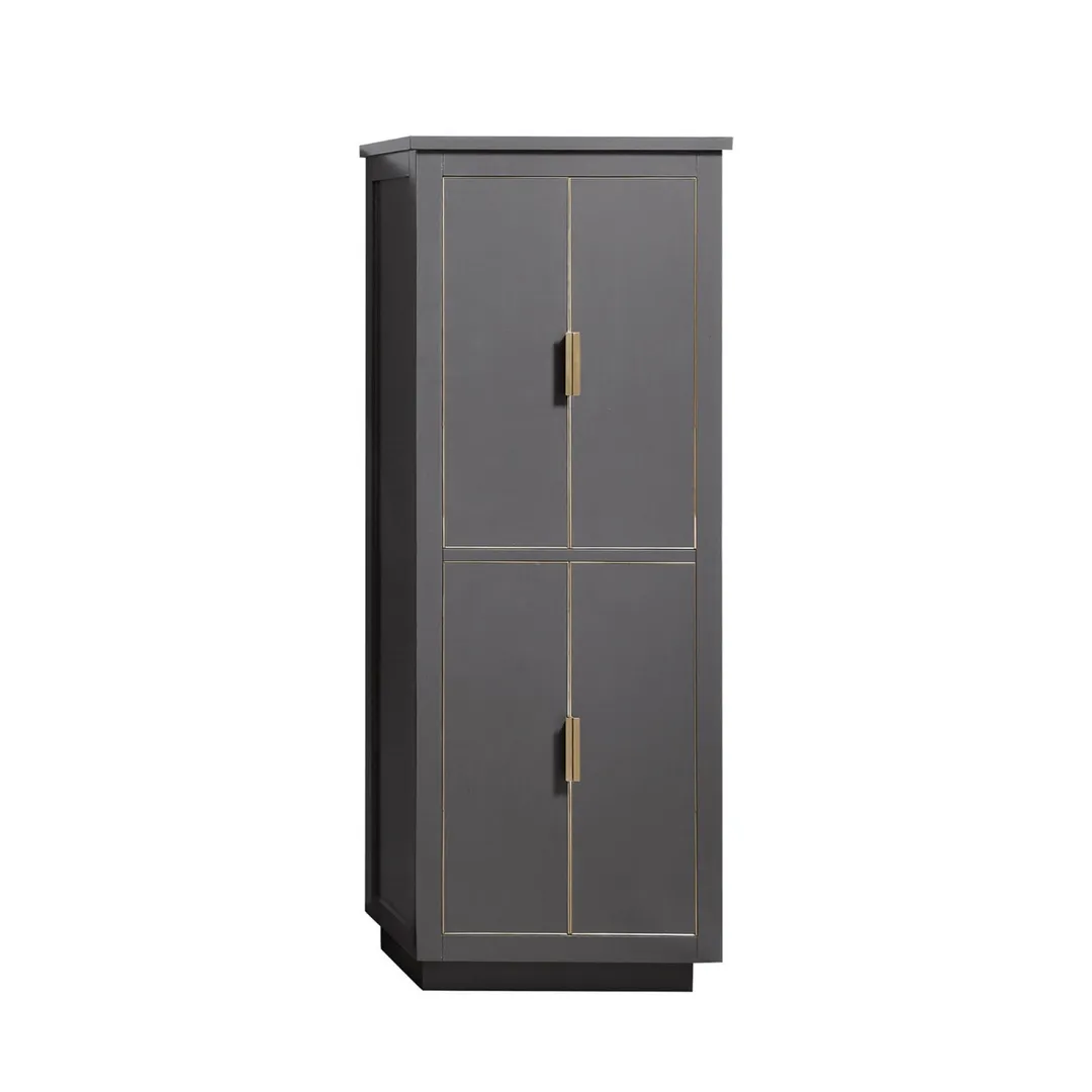 Avanity Allie/Austen 24-in W x 65-in H x 16-in D White Birch Freestanding Corner Linen Cabinet, photo 9 of 12