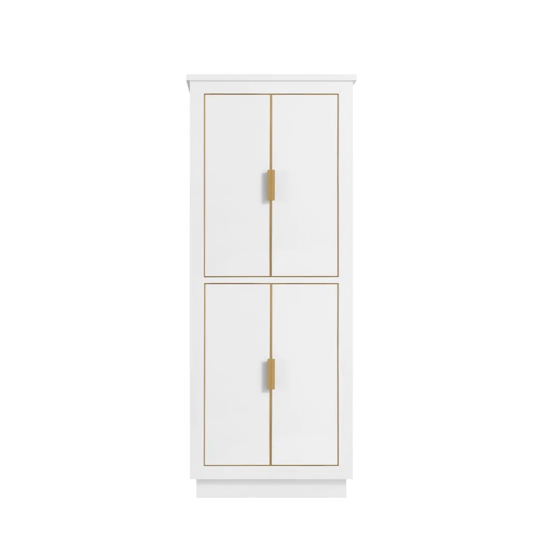 Avanity Allie/Austen 24-in W x 65-in H x 16-in D White Birch Freestanding Corner Linen Cabinet, photo 5 of 12