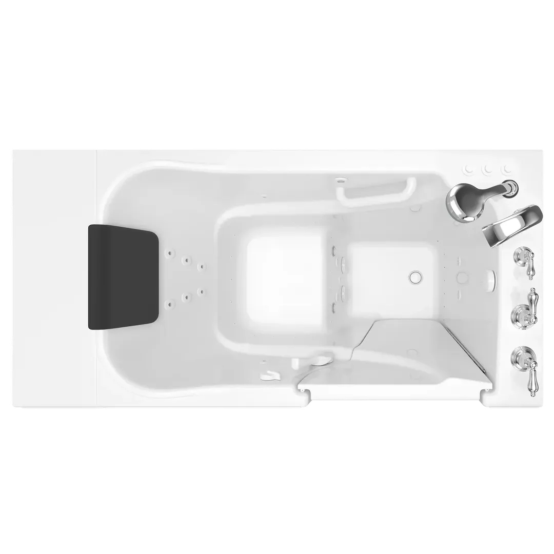American Standard Gelcoat Premium 52 in. Right-Hand Walk-In Whirlpool & Air Bathtub in Linen, photo 9 of 9
