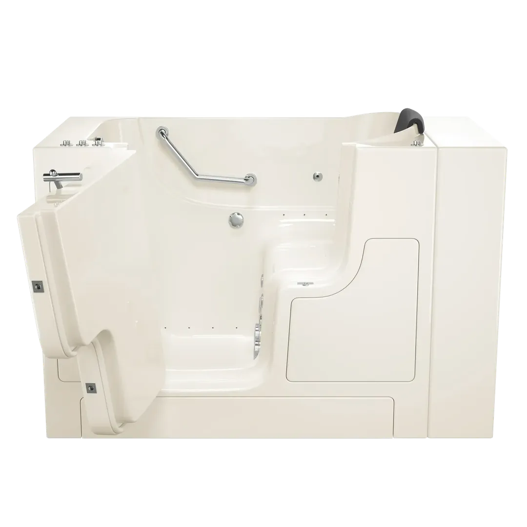American Standard Gelcoat Premium 52 in. Left-Hand Walk-In Whirlpool and Air Bathtub in Linen, photo 2 of 9