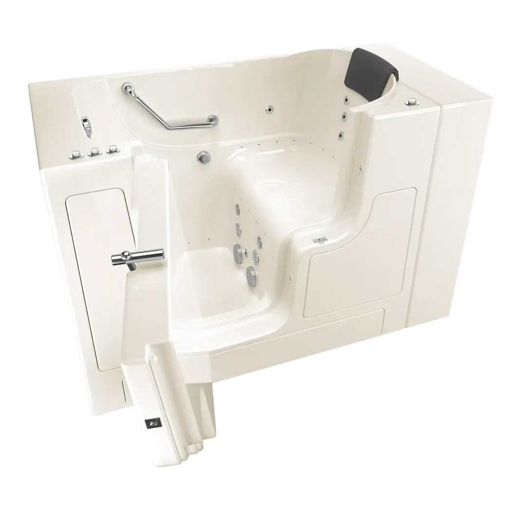 American Standard Gelcoat Premium 52 in. Left-Hand Walk-In Whirlpool and Air Bathtub in White, photo 7 of 9