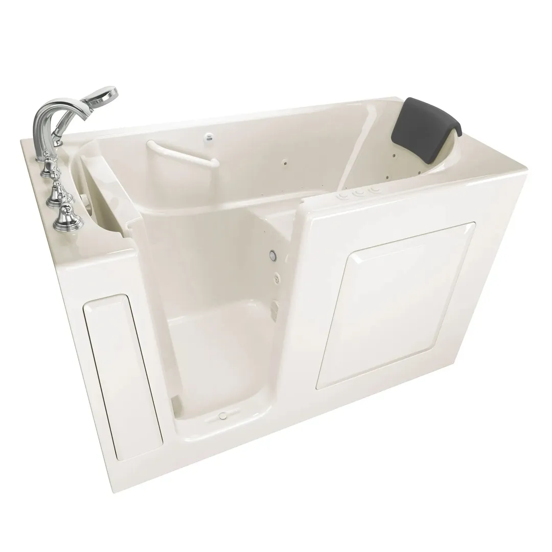 American Standard Gelcoat Premium Series 60 in. Left-Hand Walk-In Whirlpool and Air Bathtub in White, photo 19 of 22
