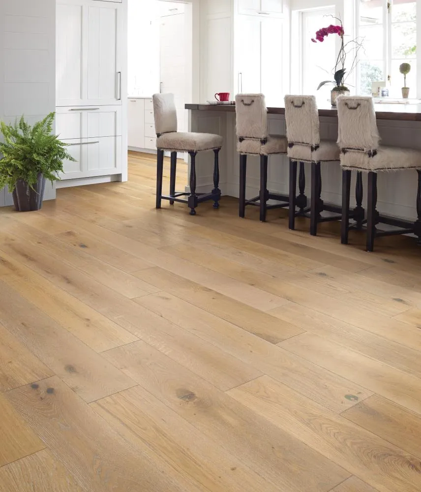 Shaw Avondale Adirondack Oak 9/16-in T x 7-1/2-in W Wirebrushed Engineered Hardwood Flooring ( 31.09-sq ft / Carton ), photo 2 of 7