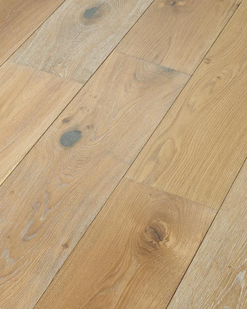 Shaw Avondale Adirondack Oak 9/16-in T x 7-1/2-in W Wirebrushed Engineered Hardwood Flooring ( 31.09-sq ft / Carton ), photo 3 of 7