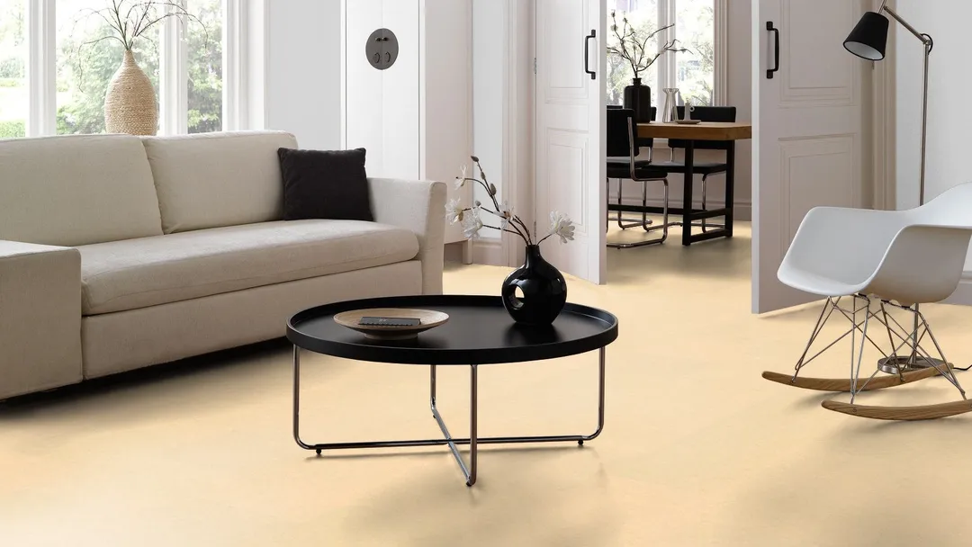 Marmoleum Forbo Flooring Systems Marmoleum Cinch Loc Seal Barbados 10-mm T x 12-in W x 12-in L Waterproof Tile Look Laminate Flooring (6.78-sq ft / Carton), photo 2 of 2