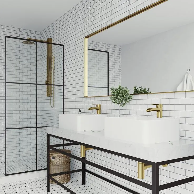 VIGO Amaryllis Matte Stone Vessel Bathroom Sink in White with Niko Faucet in Matte Gold, photo 9 of 10