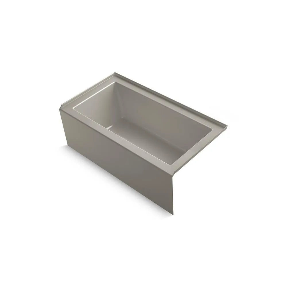 Underscore 60 in. Acrylic Right-Hand Drain Rectangular Alcove Bathtub in White, photo 9 of 11
