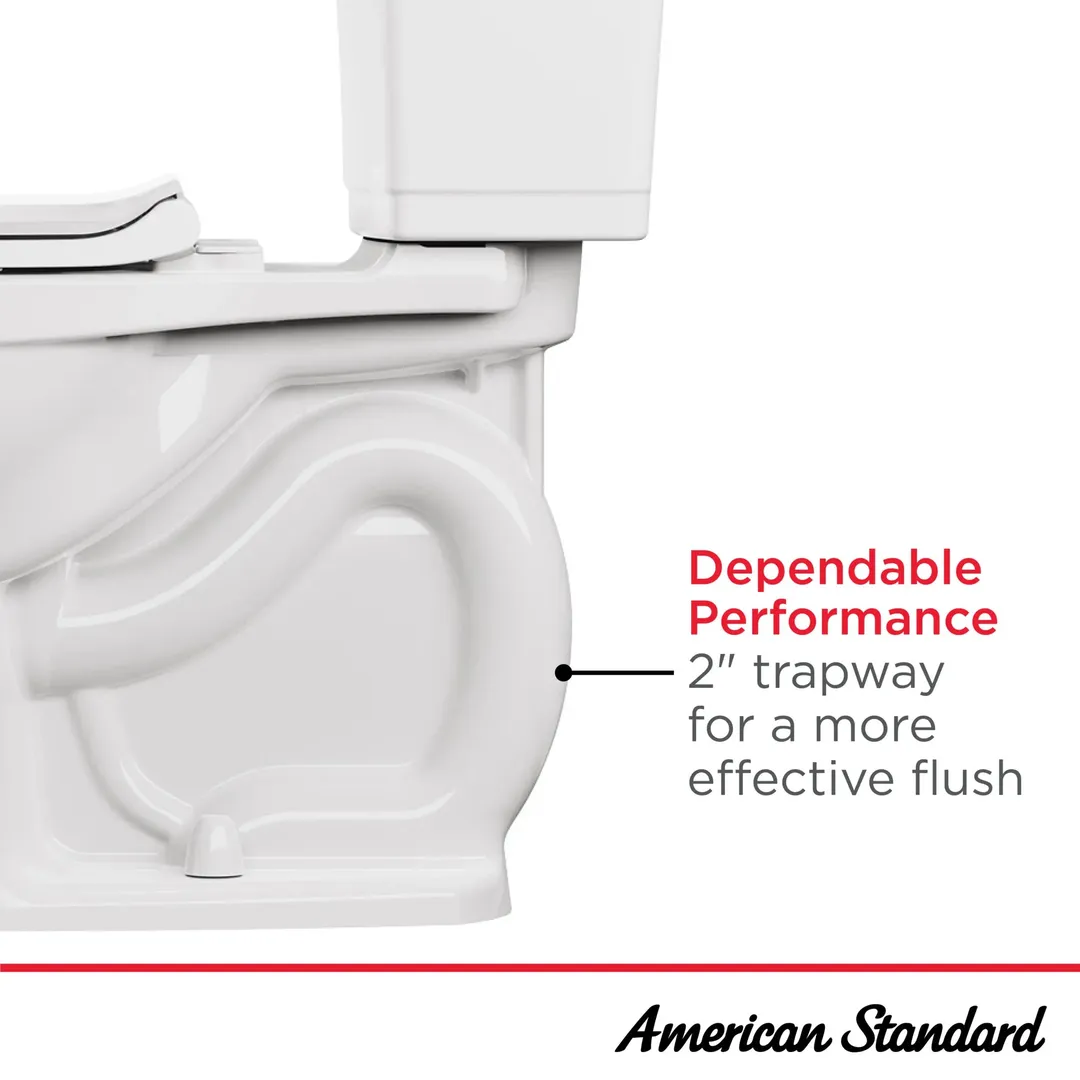 American Standard Colony 1-Piece 1.28 GPF Single Flush Elongated Toilet in White, Seat Included, photo 9 of 9