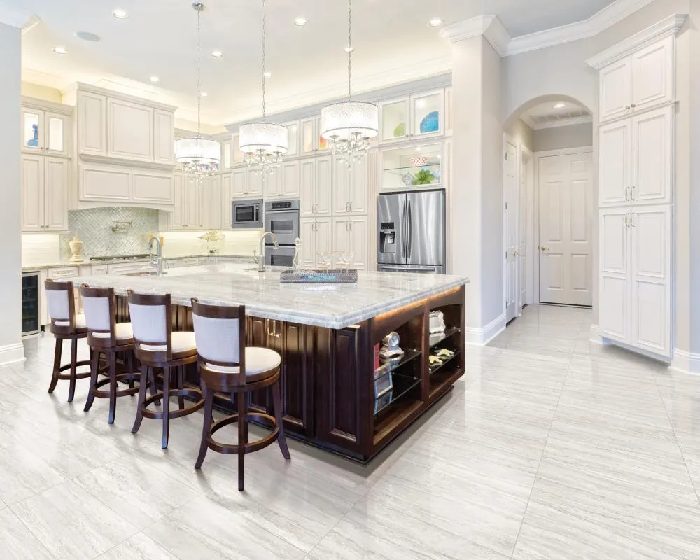 Satori Excite Ivory 12-in x 24-in Polished Porcelain Stone Look Floor and Wall Tile (1.93-sq. ft/ Piece), photo 4 of 7