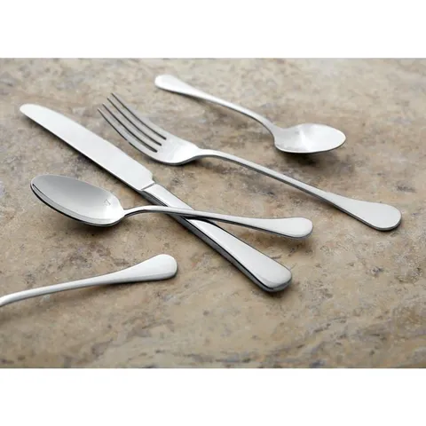 Puccini 18/10 Stainless Steel Oval Bowl Soup/Dessert Spoons (Set of 12)