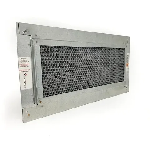 Vulcan Fire Stopping Foundation Vent 6 × 14 in Galvanized Steel with Fiber Cement Flange