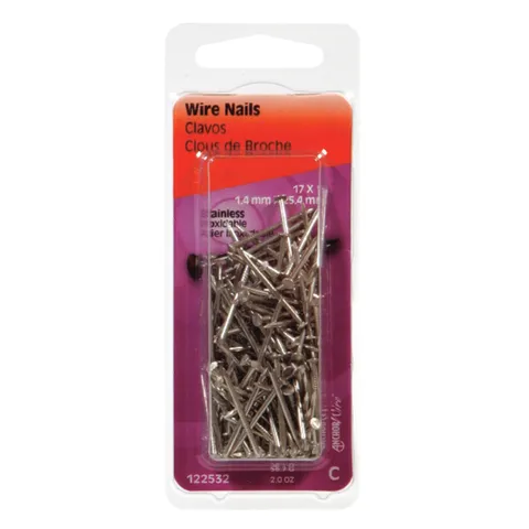 17-Gauge 1 in. Stainless Wire Nails (2 oz)
