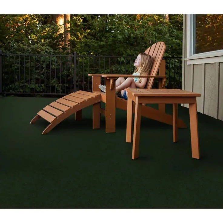 Foss Grizzly Grass - Rain Forest - Green 24 x 24 in. Peel and Stick Artificial Grass Carpet Tile Square (60 sq. ft.), photo 4 of 5