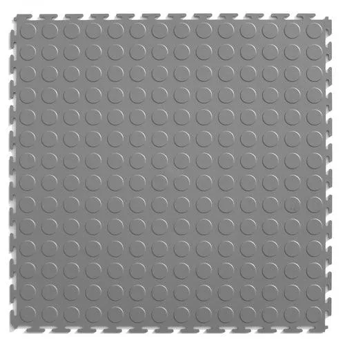 Perfection Floor Tile Coin 8-Piece 20-1/2 in x 20-1/2 in Light Gray Raised Coin Garage Floor Tile, photo 5 of 20
