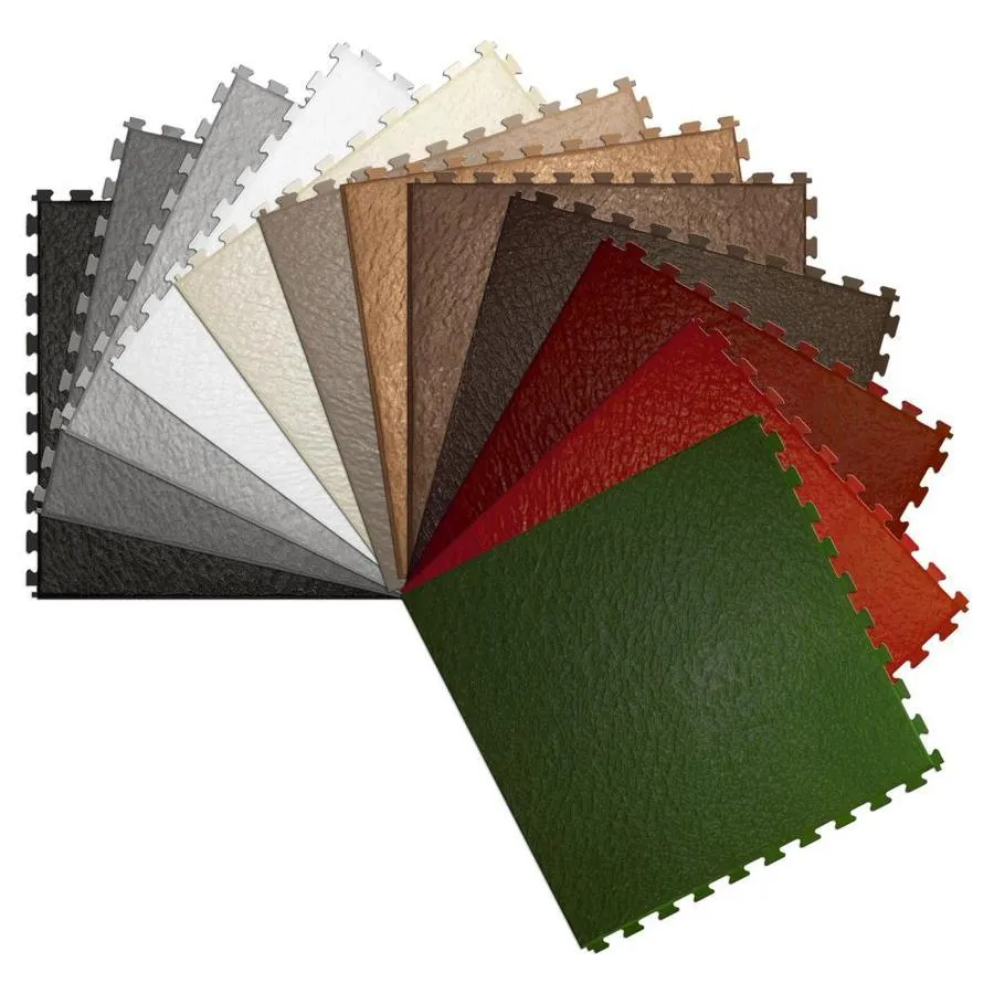 Perfection Floor Tile HomeStyle 6-Pack 0.25-in x 20-in x 20-in Terracotta/Satin Vinyl/Plastic Interlocking Multipurpose Floor Tiles, photo 4 of 10
