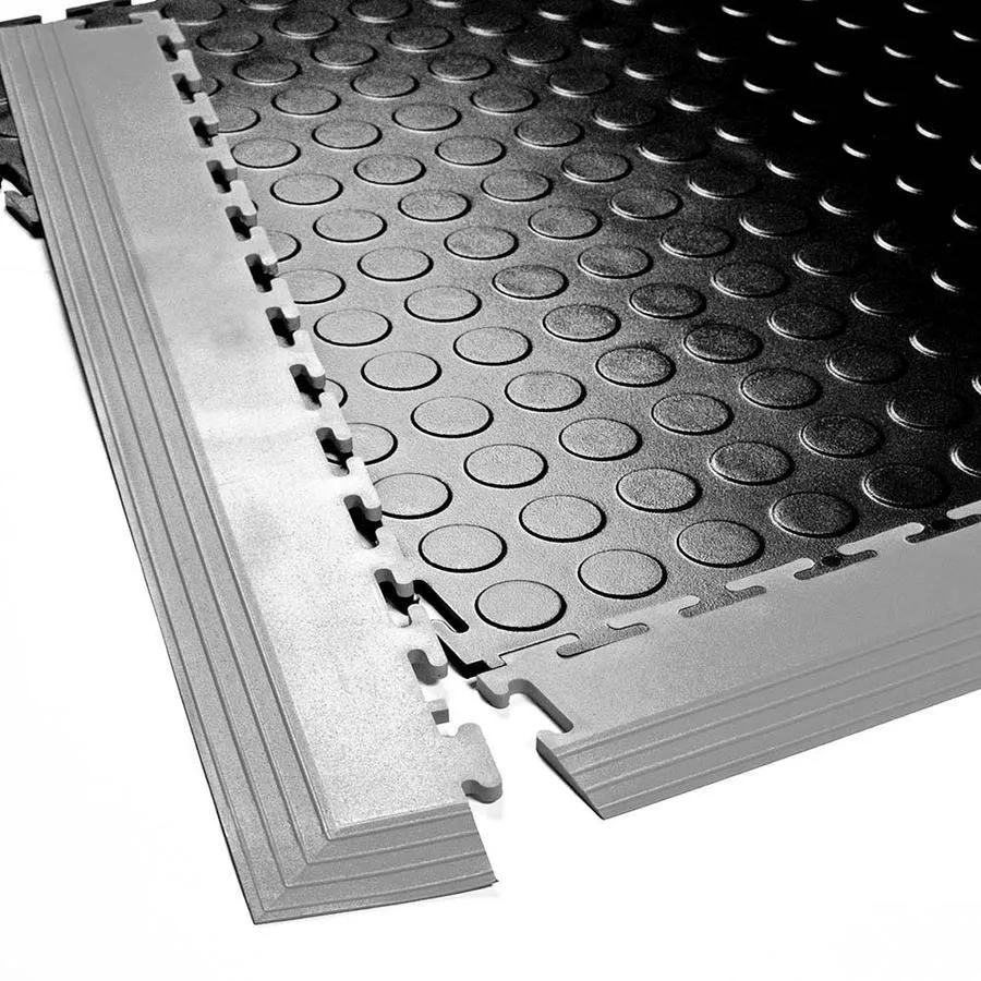 Perfection Floor Tile Dark Gray Garage Floor Edge Trim, 3 in W x 20.5 in L, 4-Pack, photo 3 of 15
