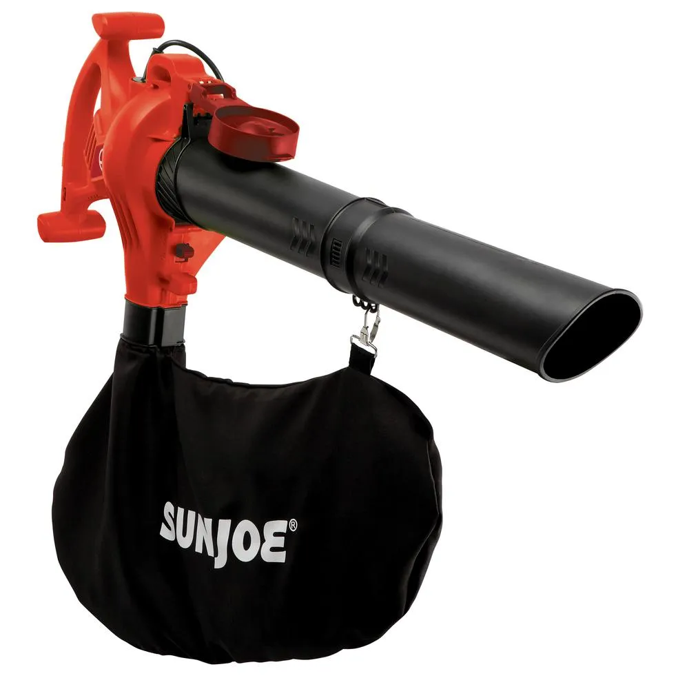 Sun Joe 240 MPH 300 CFM 13 Amp Electric Handheld 3-in-1 Leaf Blower/Vacuum/Mulcher, Red, photo 3 of 4