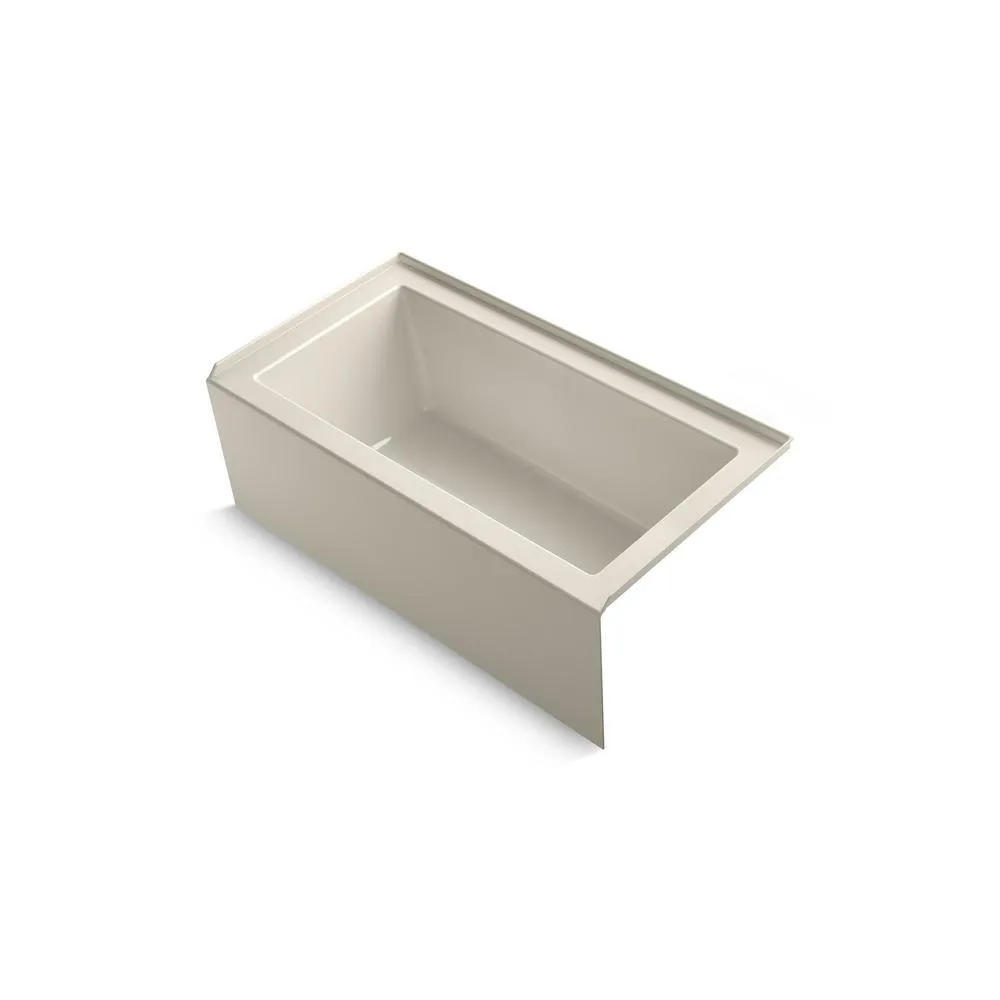 Underscore 60 in. Acrylic Right-Hand Drain Rectangular Alcove Bathtub in White, photo 10 of 11
