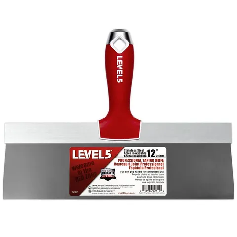 12 in. Stainless Steel Taping Knife with Soft Grip
