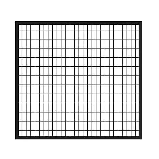 IronCraft Euro 4 ft. H x 5 ft. W Black Powder-Coated Steel Fence Gate, photo 3 of 3