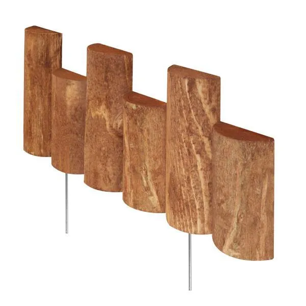 Greenes Fence 18 in. L x 1.5 in. W Half Log Edging (12-Pack), photo 4 of 5