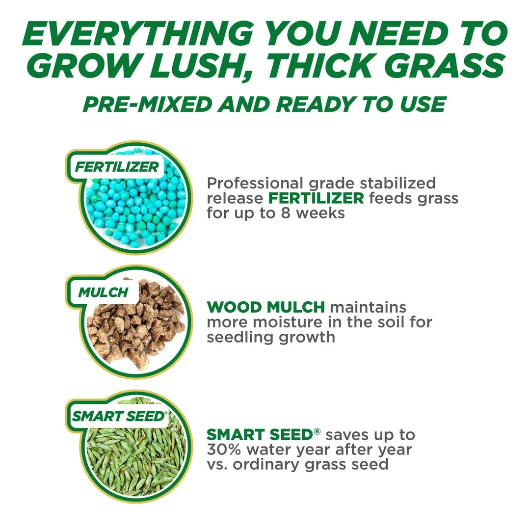 Pennington One Step Complete Tall Fescue Grass Sun or Shade Seed/Fertilizer/Mulch Repair Kit 8.3 lb, photo 5 of 5