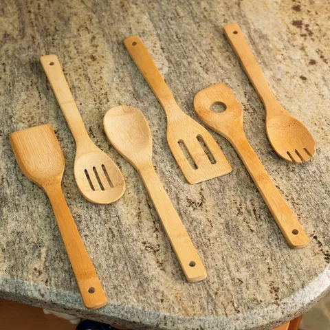 Bamboo Kitchen Utensil Set (Set of 6)