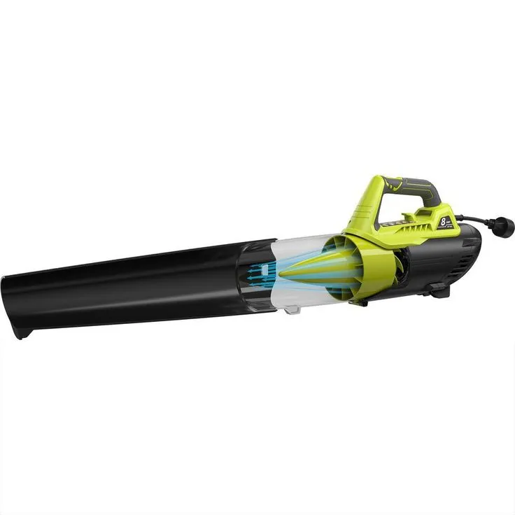 RYOBI 13 in. 11 Amp Corded Electric Walk Behind Push Mower and 8 Amp Electric Jet Fan Blower, photo 5 of 9