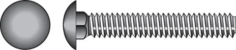 1/2 × 4 in Galvanized Carriage Bolts (25-Pack)