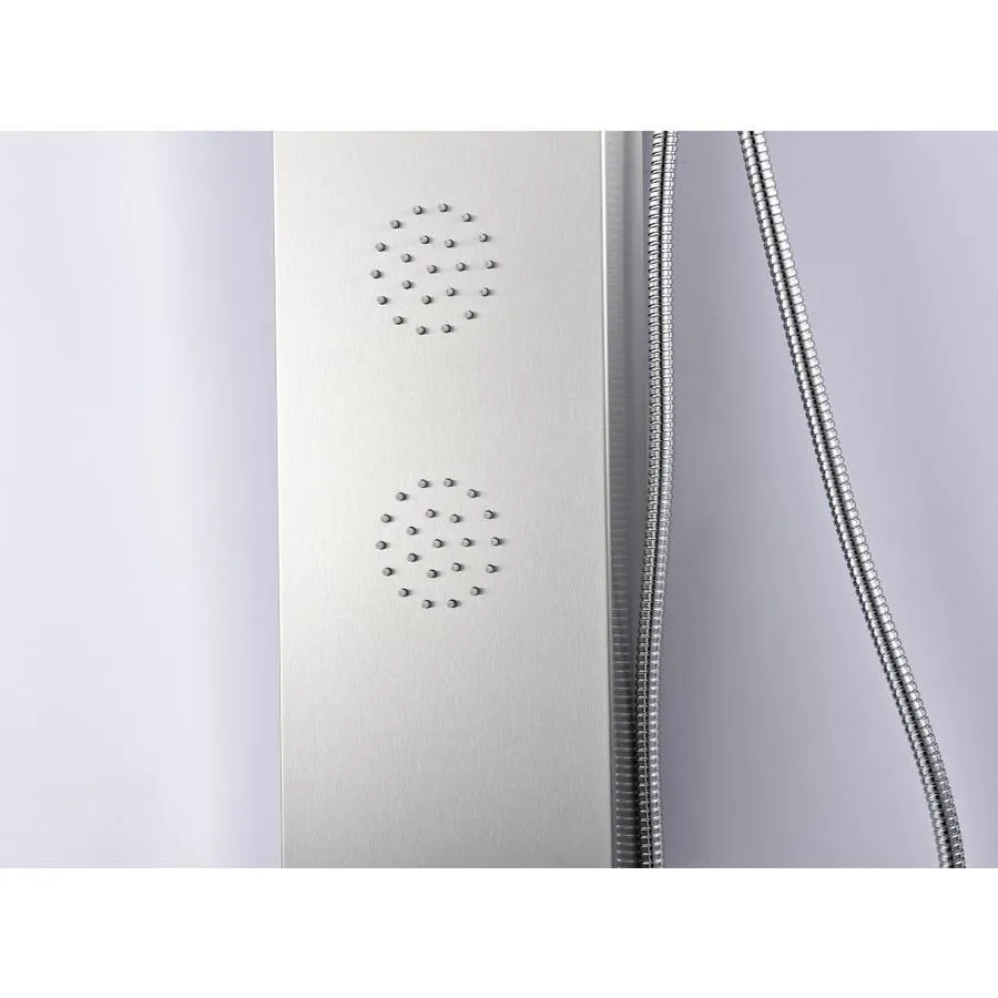 ANZZI Prairie Brushed Steel 4‑Spray Shower Panel System with 3‑Way Diverter Valve (Valve Included), photo 6 of 14