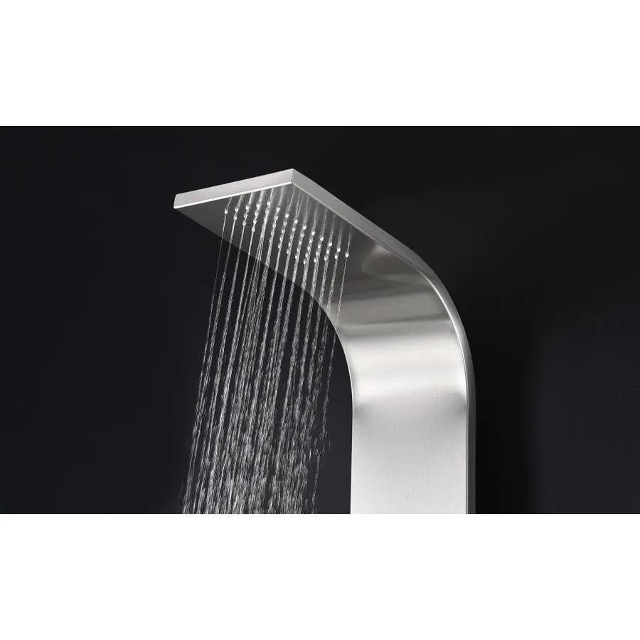 ANZZI Prairie Brushed Steel 4‑Spray Shower Panel System with 3‑Way Diverter Valve (Valve Included), photo 3 of 14