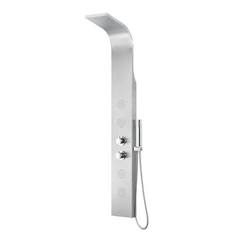ANZZI Prairie Brushed Steel 4‑Spray Shower Panel System with 3‑Way Diverter Valve (Valve Included), photo 7 of 14