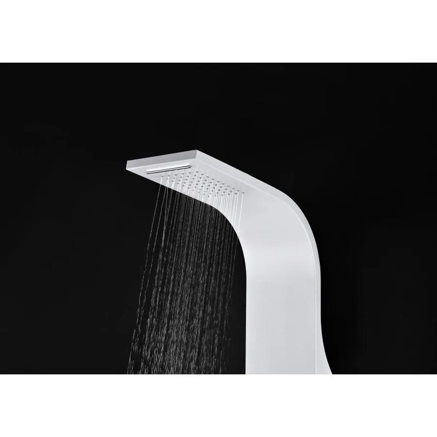 ANZZI Arena White 2-Spray Shower Panel System (Valve Included), photo 4 of 13