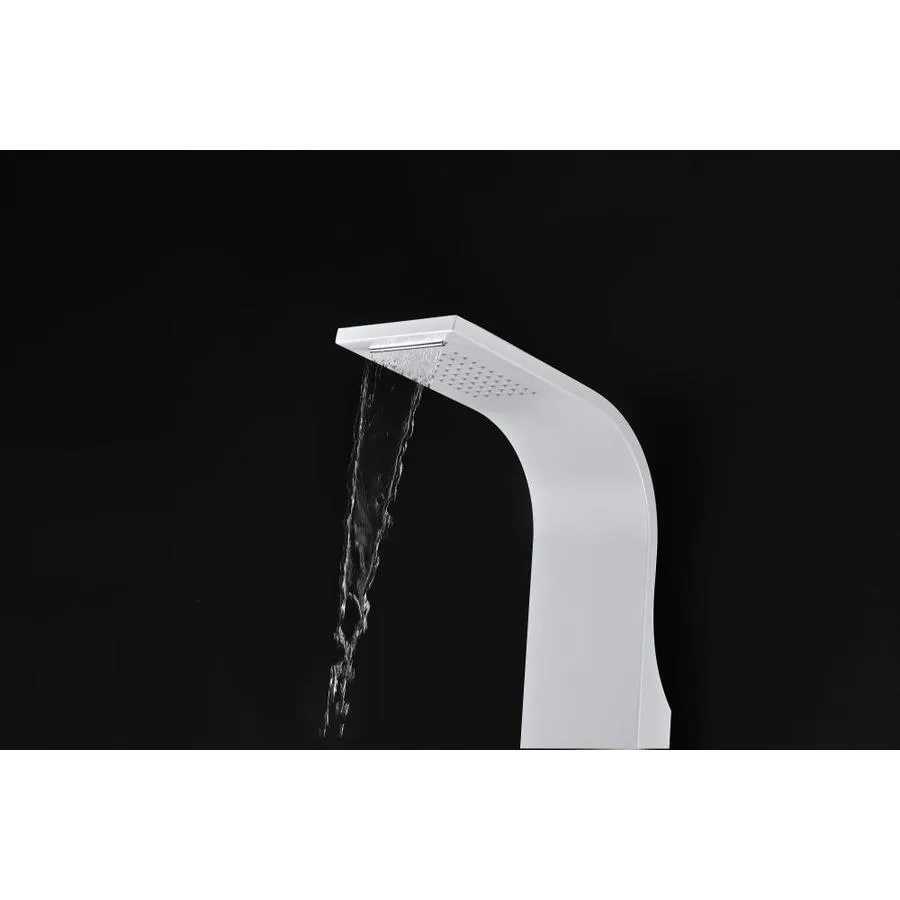 ANZZI Arena White 2-Spray Shower Panel System (Valve Included), photo 3 of 13