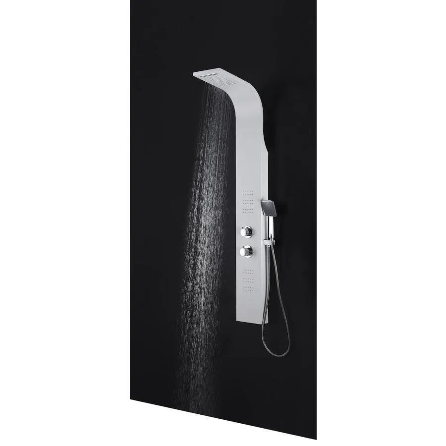 ANZZI Arena White 2-Spray Shower Panel System (Valve Included), photo 5 of 13