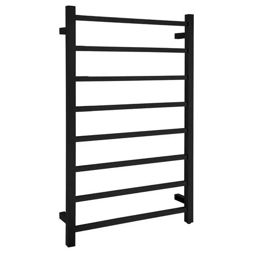 ANZZI Bell 8-Bar Matte Black Plug-In Wall Mounted Towel Warmer, 23.6 in W x 36.25 in H, photo 2 of 10