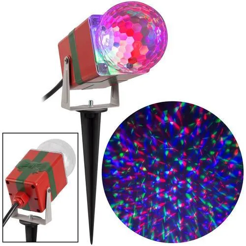 LightShow Swirling Blue/Red/Green LED Kaleidoscope Christmas Indoor/Outdoor Light Show Projector, photo 3 of 3