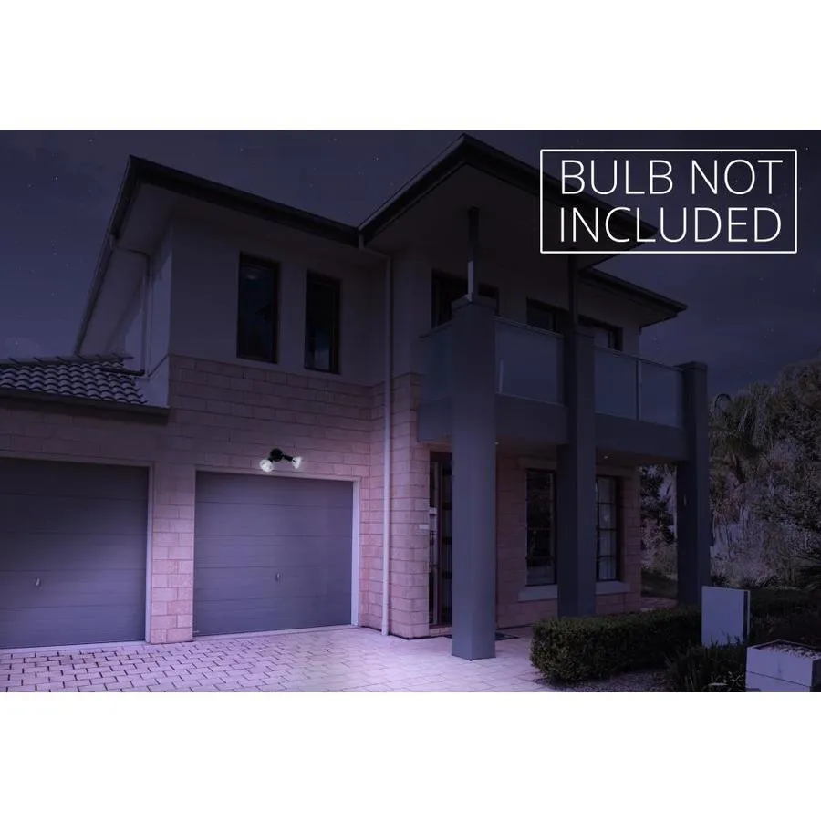 Lithonia Lighting 3.25-in 2-Head Incandescent Bronze Switch-Controlled Flood Light, photo 4 of 5